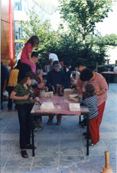 Children in an arts workhop at Arts Express